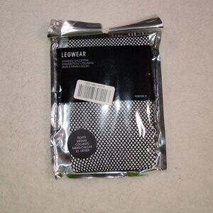 F21 NWT black micronet fishnet tights M/L